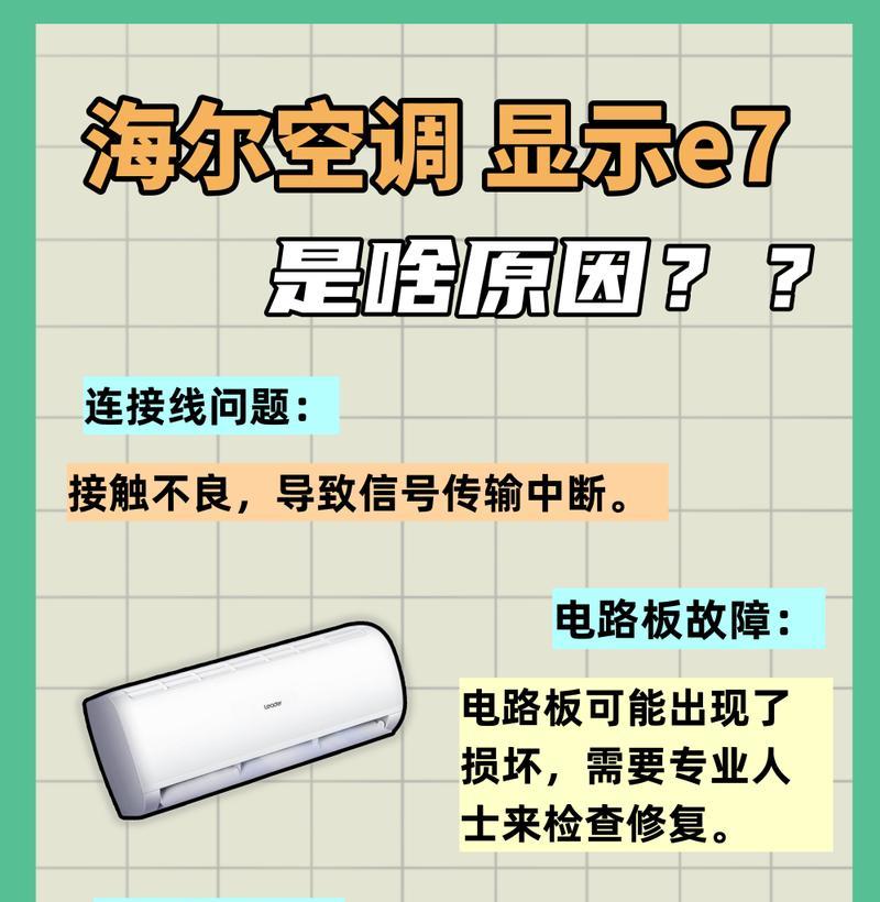 空调e7故障是什么意思？如何解决空调e7故障？  第2张